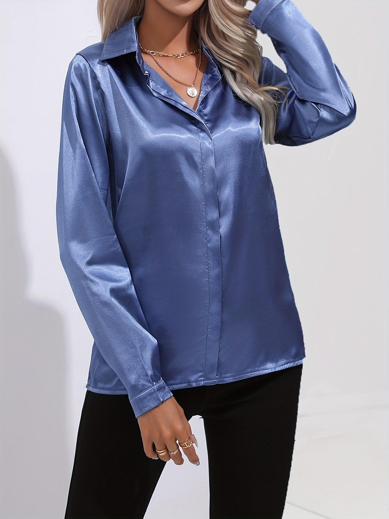 Valloré | Schicke Elegante Satinbluse
