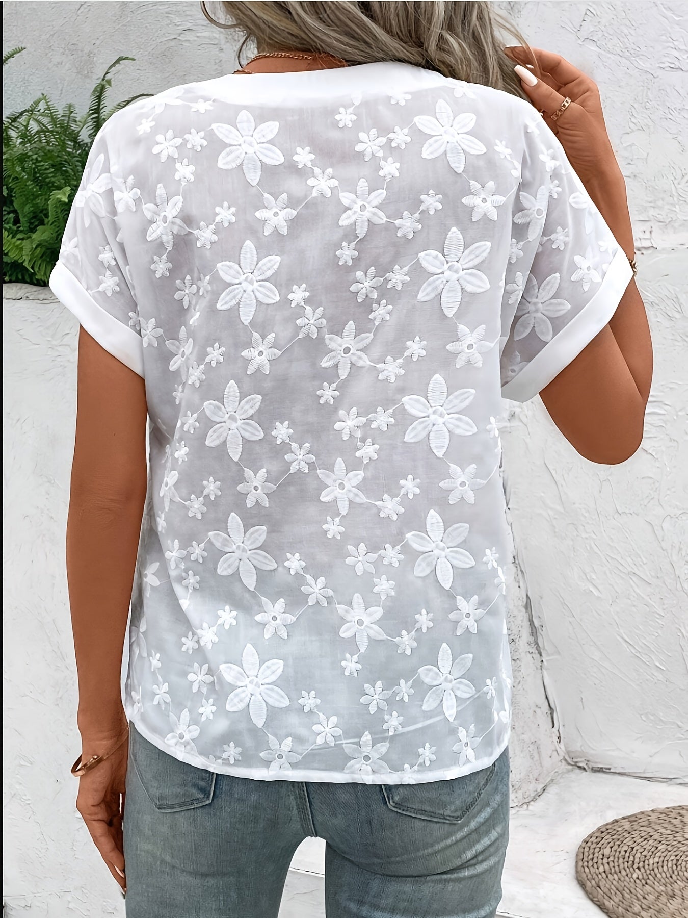 Valloré | Elegante Weiße Bluse