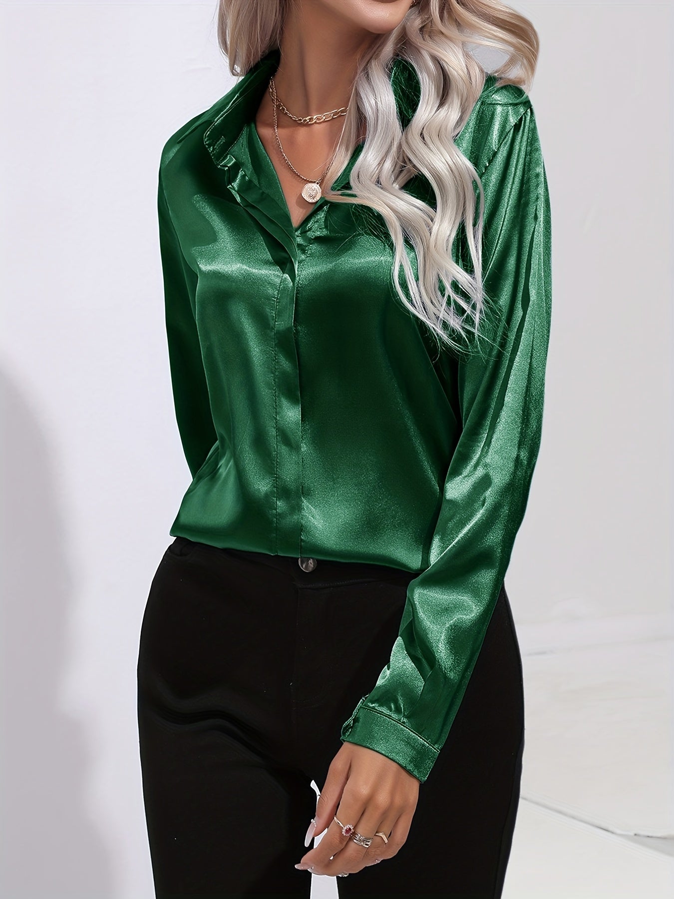 Valloré | Schicke Elegante Satinbluse
