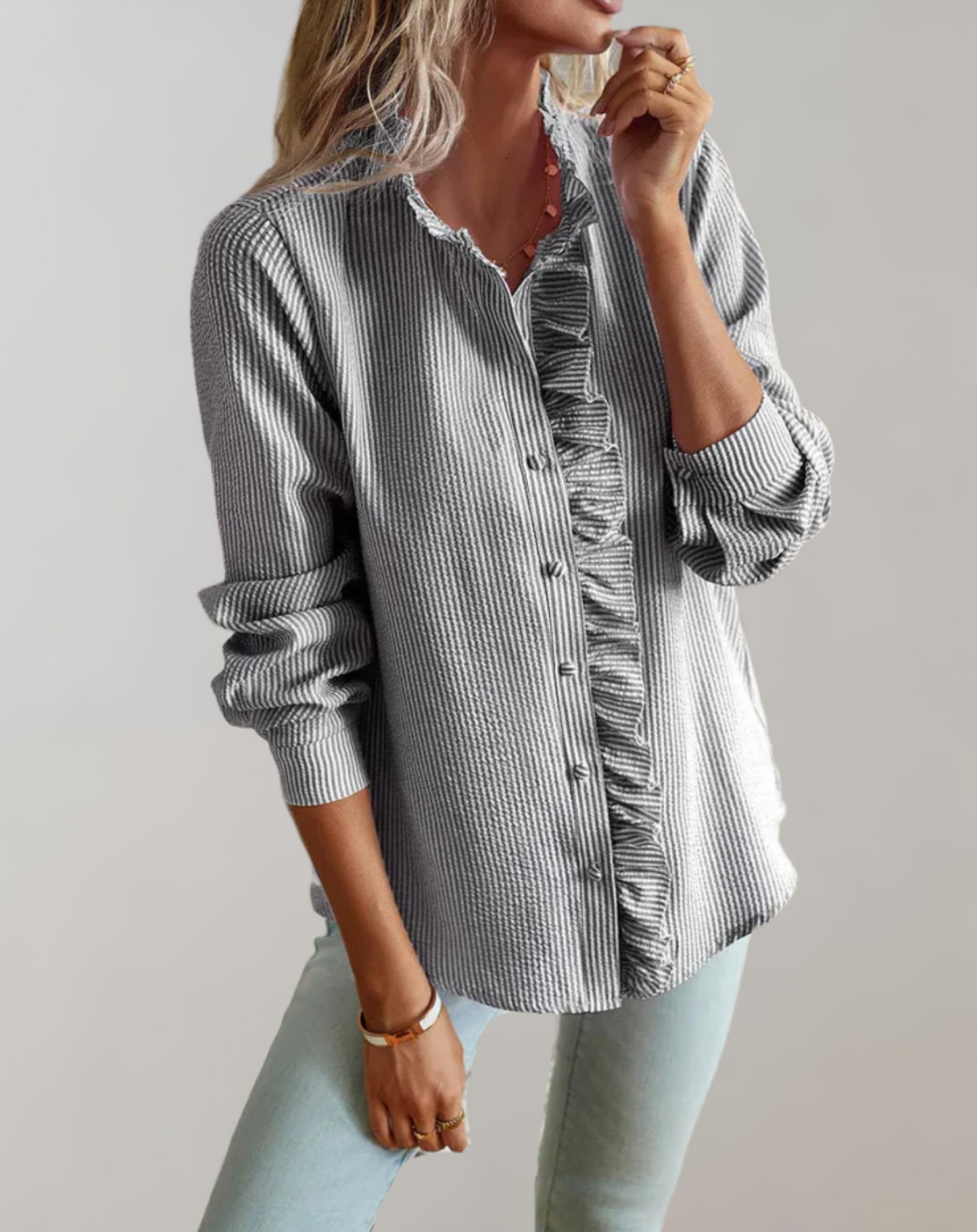 Valloré | Lockere Bluse mit Kragen