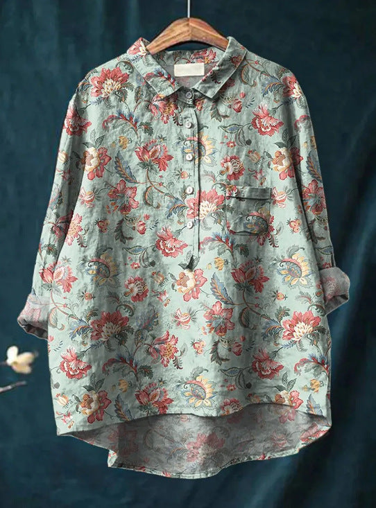 Laluna® | Klassieke Bloemenblouses