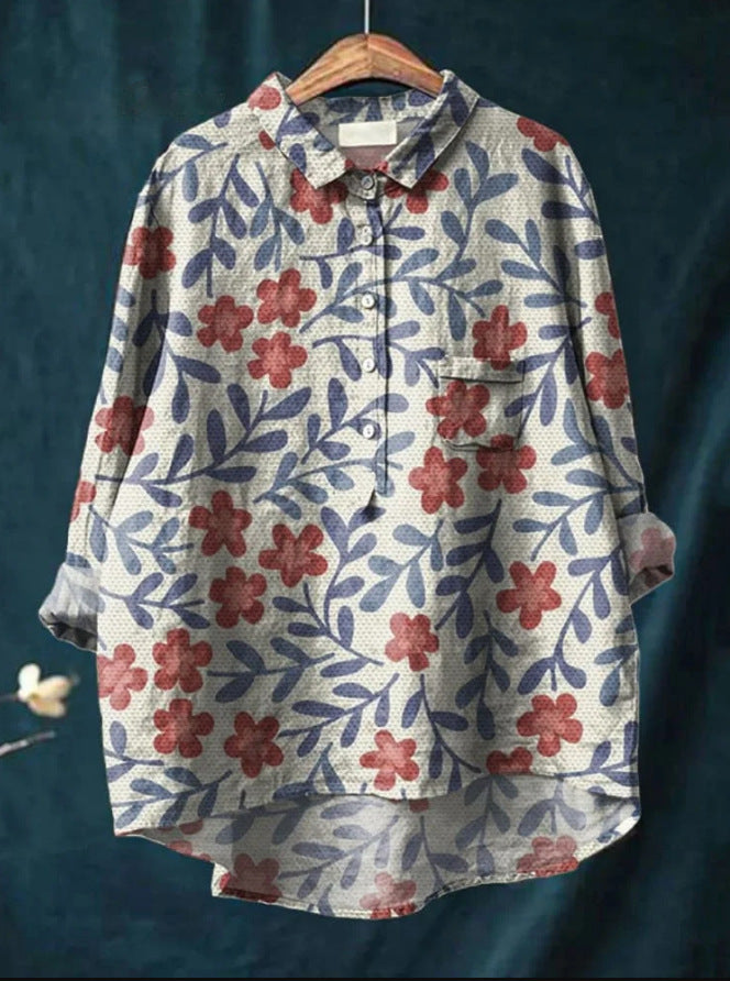 Laluna® | Klassieke Bloemenblouses