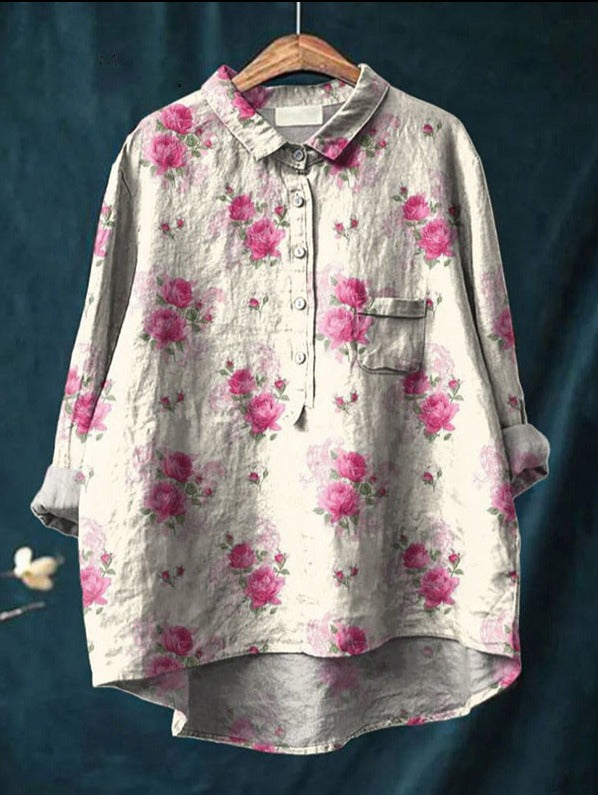 Laluna® | Klassieke Bloemenblouses