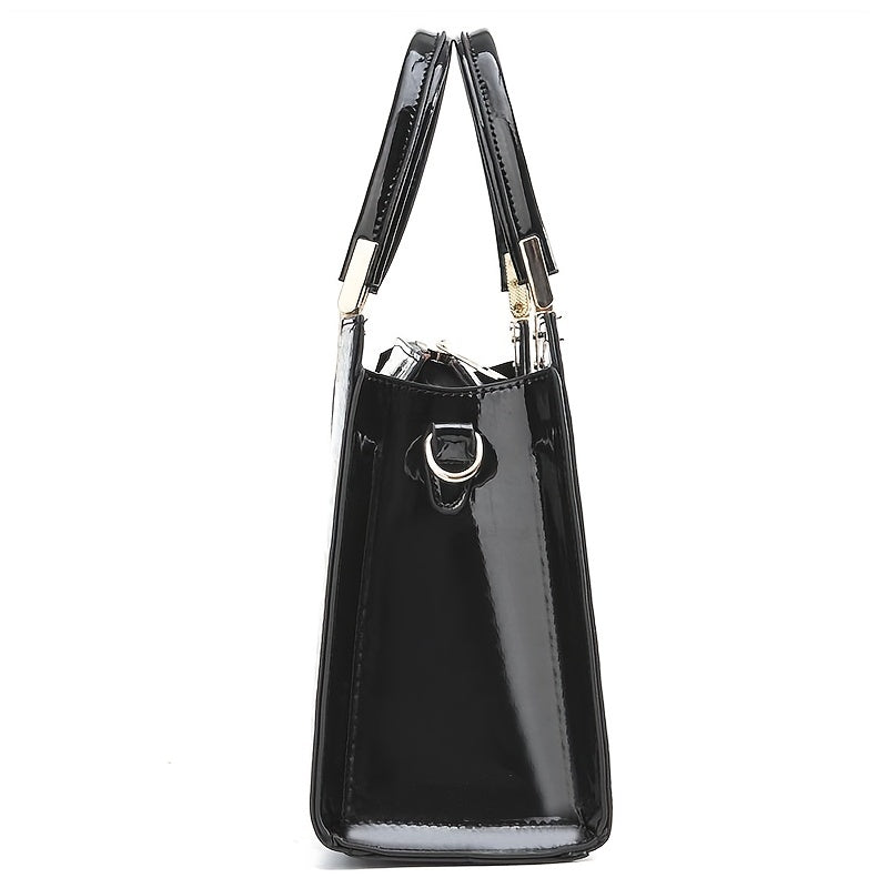 Valloré | Handtasche in glänzendem Krokodil-Design
