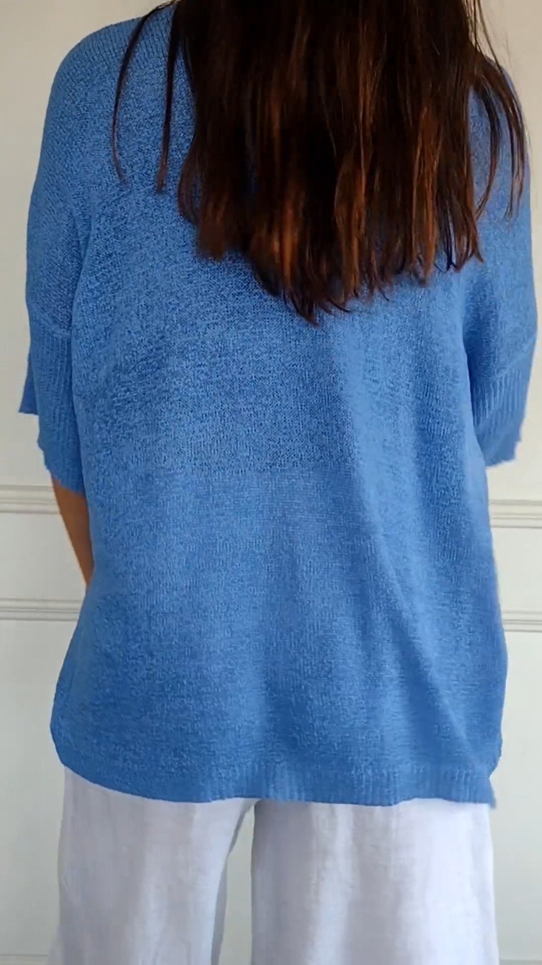 Valloré | Elegantes Stricktop mit V-Ausschnitt