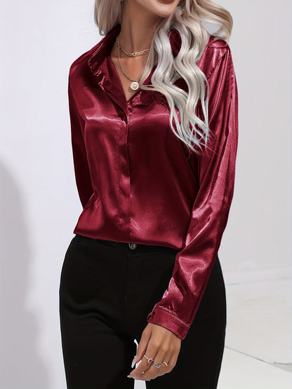 Valloré | Schicke Elegante Satinbluse