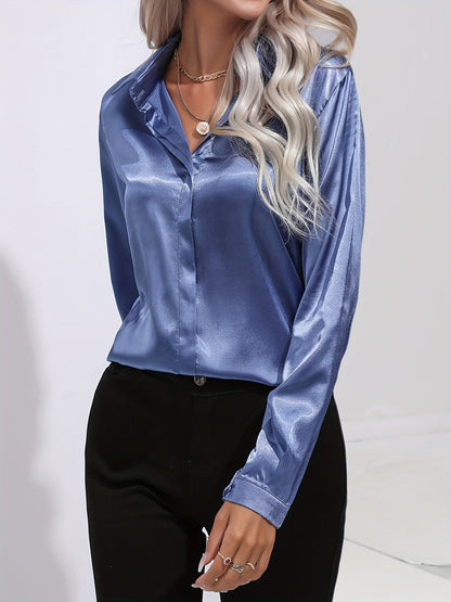 Valloré | Schicke Elegante Satinbluse