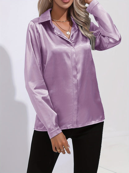 Valloré | Schicke Elegante Satinbluse