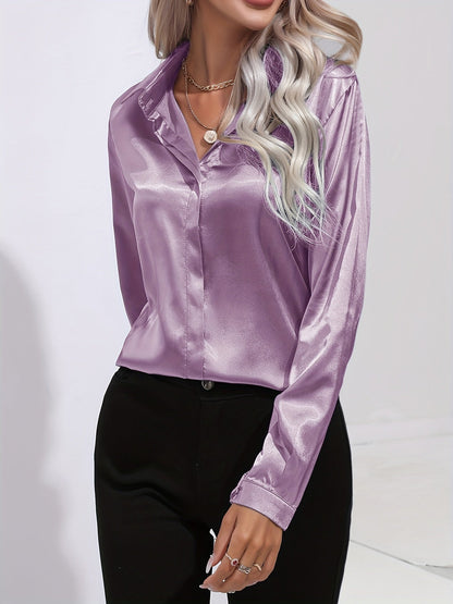 Valloré | Schicke Elegante Satinbluse