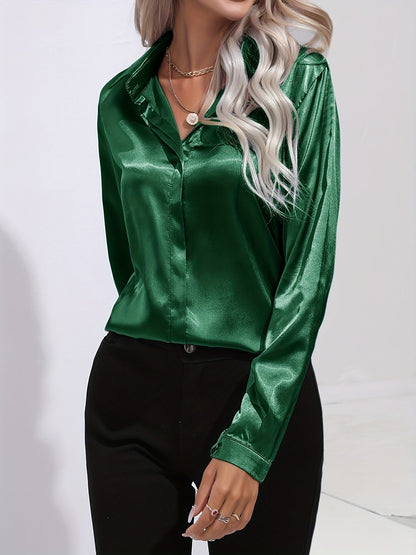 Valloré | Schicke Elegante Satinbluse