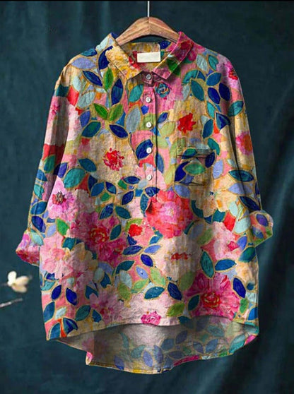 Laluna® | Klassieke Bloemenblouses