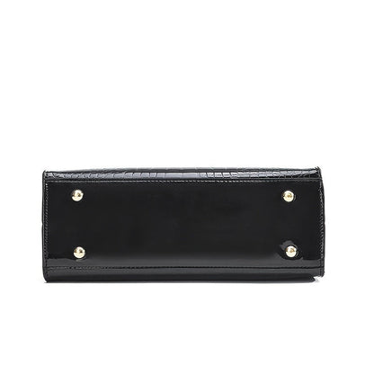 Valloré | Handtasche in glänzendem Krokodil-Design